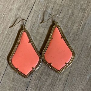 Kendra Scott Coral drop earrings